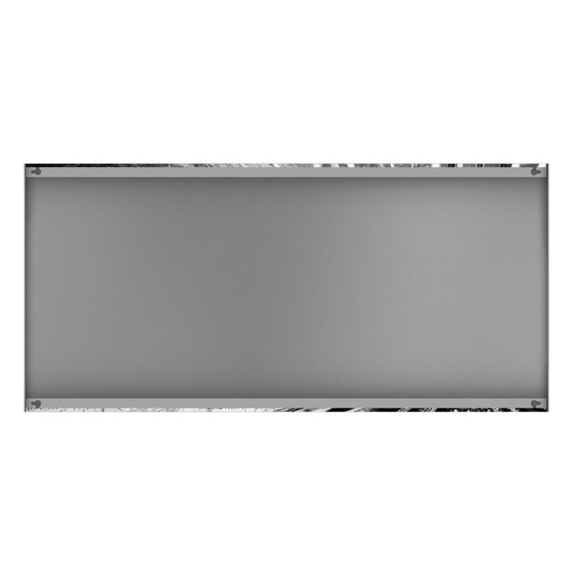 Lavagna magnetica - Dandelion Black & White - Panorama formato orizzontale
