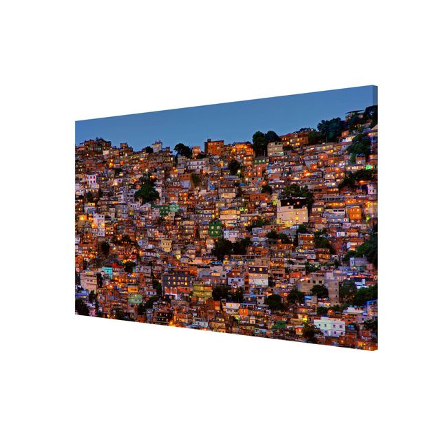 Lavagna magnetica - Rio De Janeiro favela Sunset - Formato orizzontale 3:2