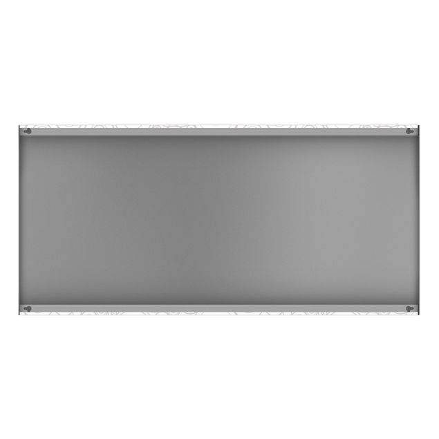 Lavagna magnetica - Secession White Light Gray - Panorama formato orizzontale