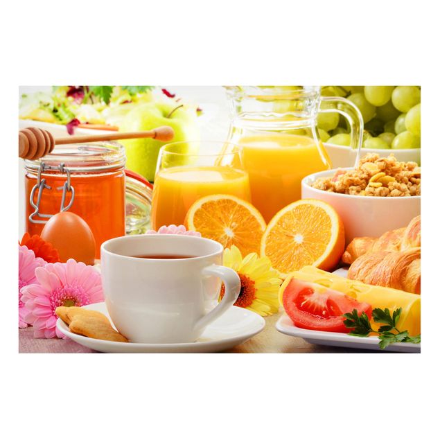 Lavagna magnetica - Summery Breakfast Table - Formato orizzontale 3:2
