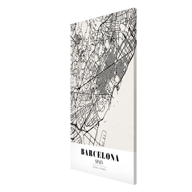 Lavagna magnetica - Barcelona City Map - Classic - Formato verticale 4:3