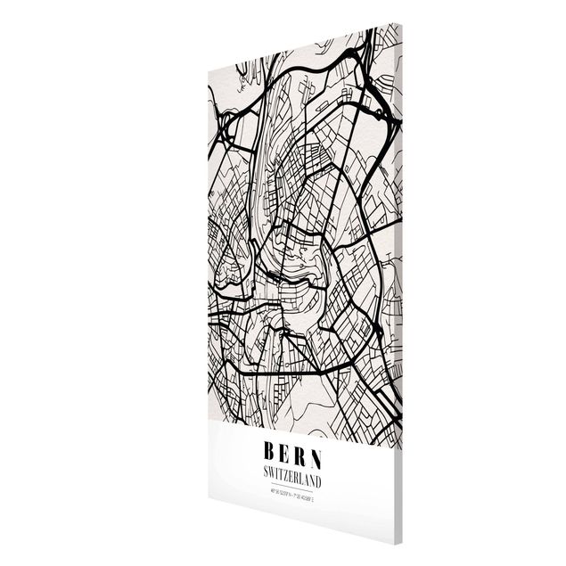 Lavagna magnetica - Bern City Map - Classical - Formato verticale 4:3