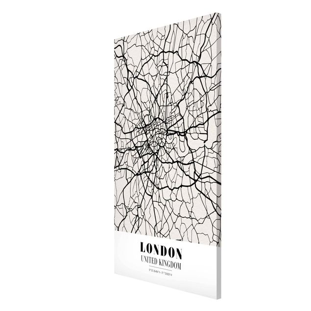 Lavagna magnetica - London City Map - Classic - Formato verticale 4:3