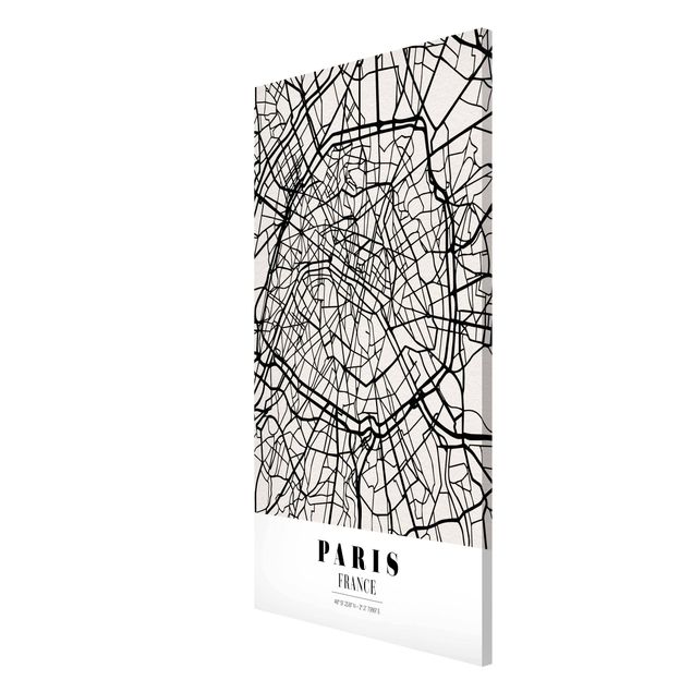 Lavagna magnetica - Paris City Map - Classic - Formato verticale 4:3