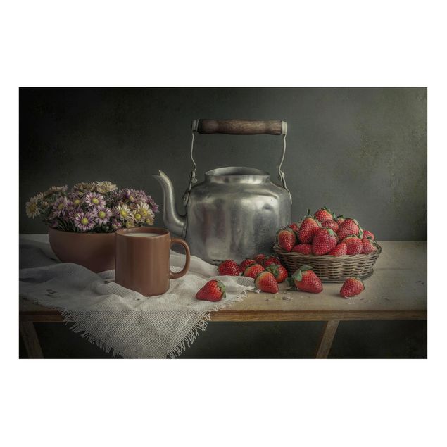 Lavagna magnetica - Still Life with Strawberries - Formato orizzontale 3:2