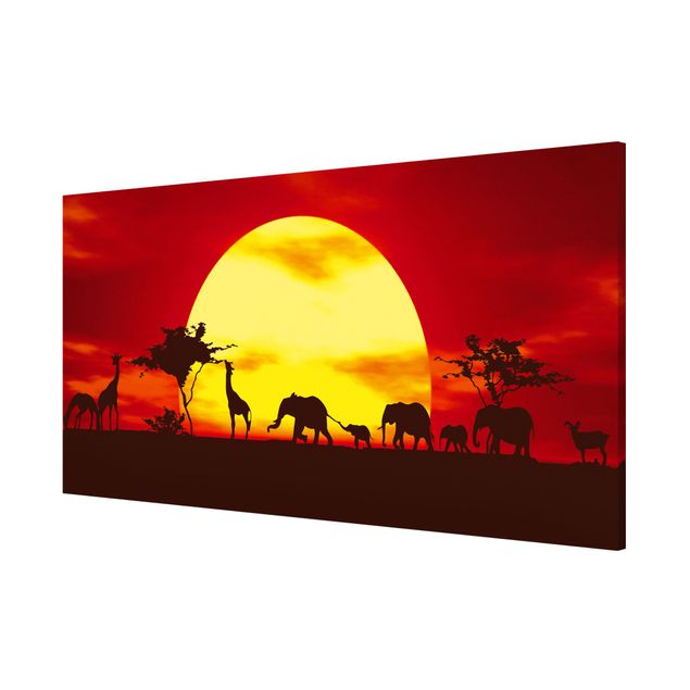 Lavagna magnetica - Sunset Caravan - Panorama formato orizzontale