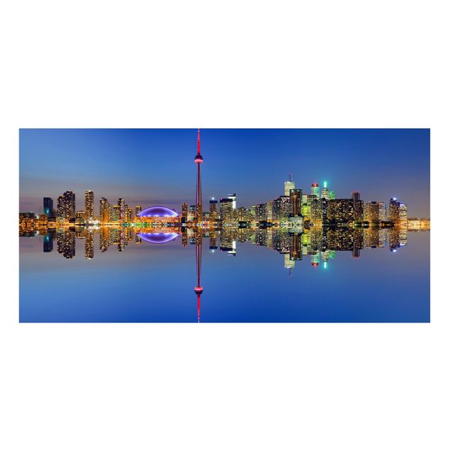 Lavagna magnetica - Toronto City Skyline Before Lake Ontario - Panorama formato orizzontale