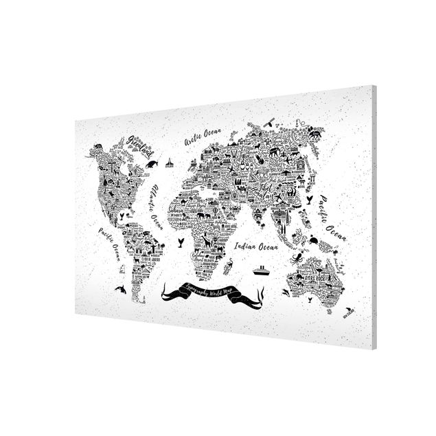Lavagna magnetica - Typography Welkarte White - Formato orizzontale 3:2