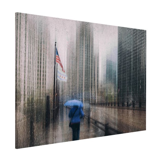Lavagna magnetica per ufficio Chicago piovosa