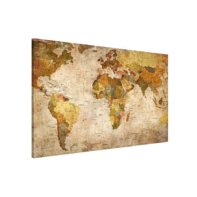 Lavagna magnetica - Map Of The World - Formato orizzontale