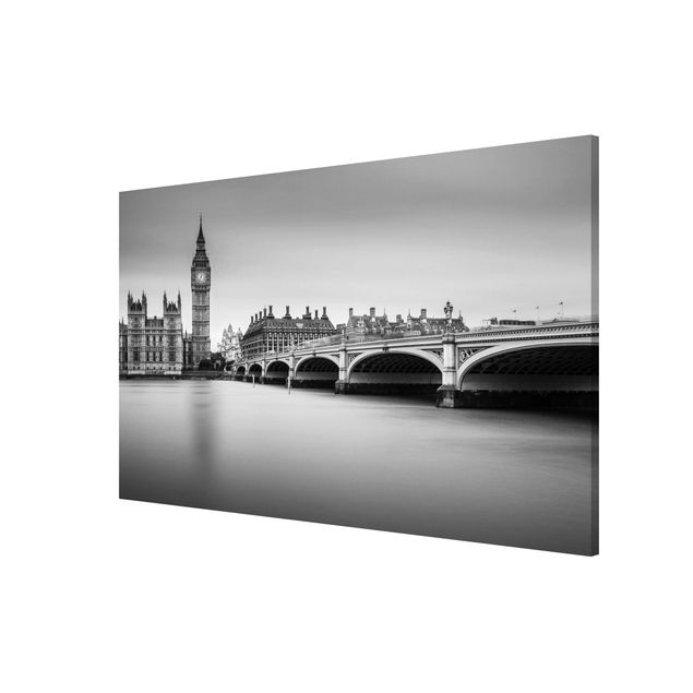 Lavagna magnetica - Ponte di Westminster e il Big Ben - Formato orizzontale 3:2