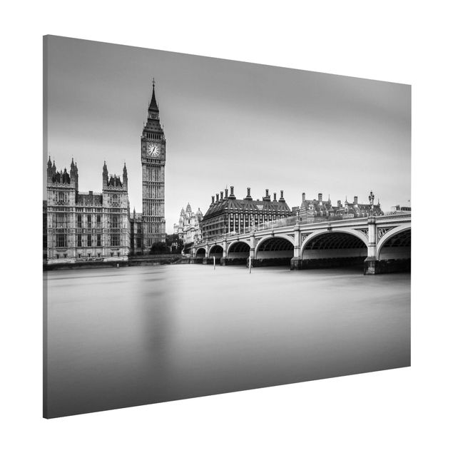 Lavagna magnetica per ufficio Il ponte di Westminster e il Big Ben