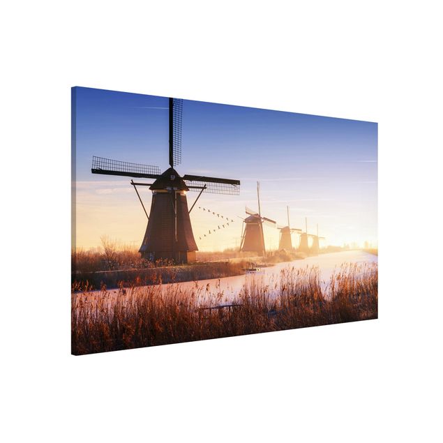 Lavagna magnetica per ufficio Mulini a vento di Kinderdijk