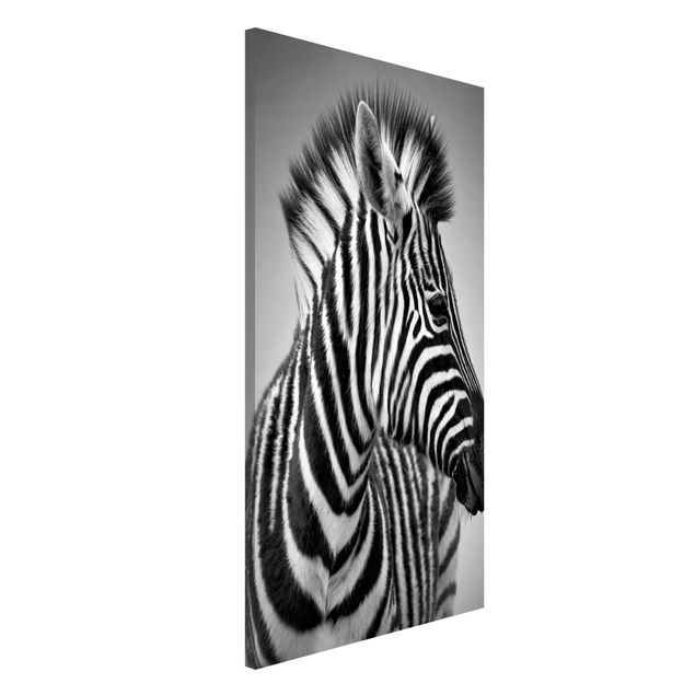 Quadri animali Ritratto di piccola zebra II
