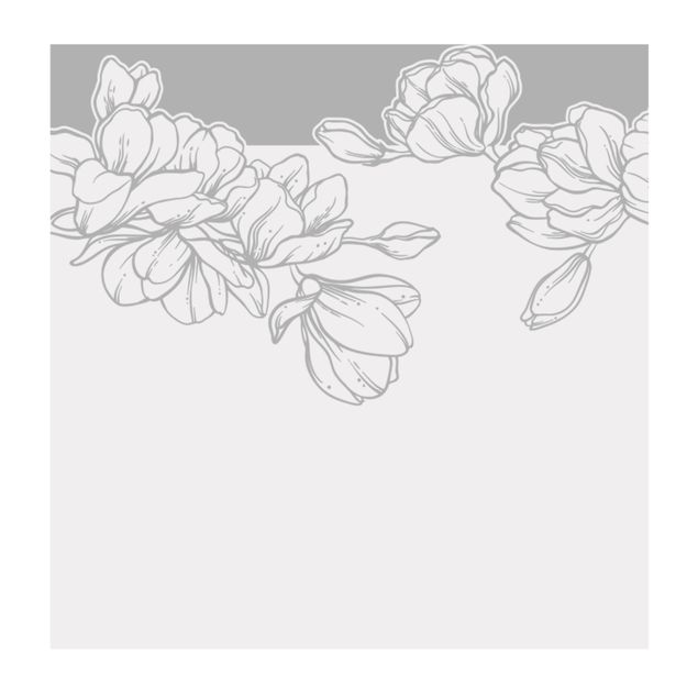 Pellicole per vetri - Bordo di magnolie