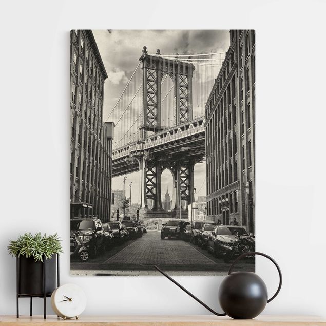 Quadro su tela New York Ponte di Manhattan in America