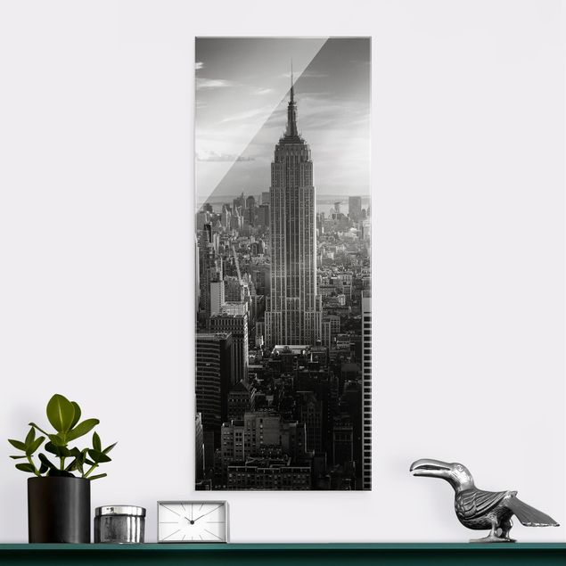 Lavagna magnetica in vetro Skyline di Manhattan