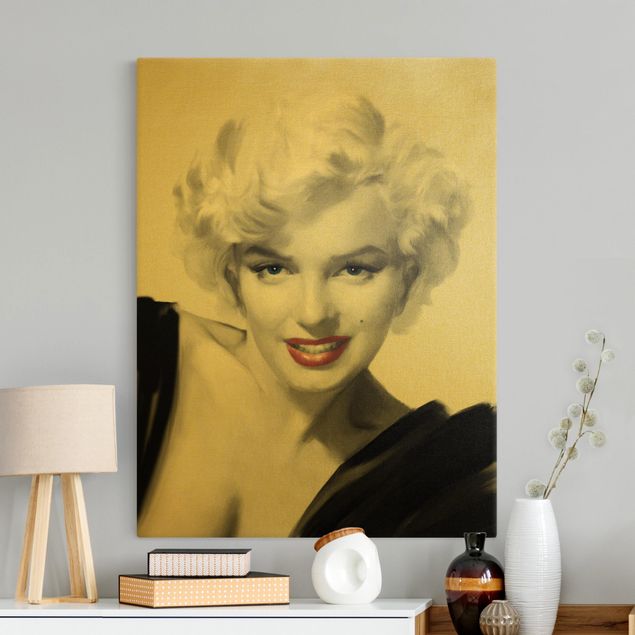 Stampe su tela vintage Marilyn sul divano