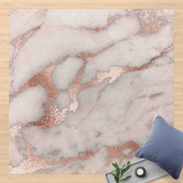 Tappeti moderni soggiorno Effetto marmo con glitter