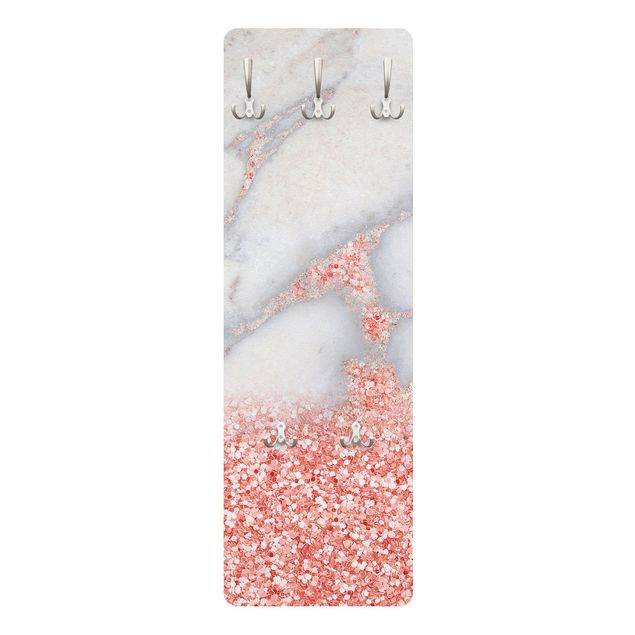 Appendiabiti - Ottica marmo con Rosa Confetti