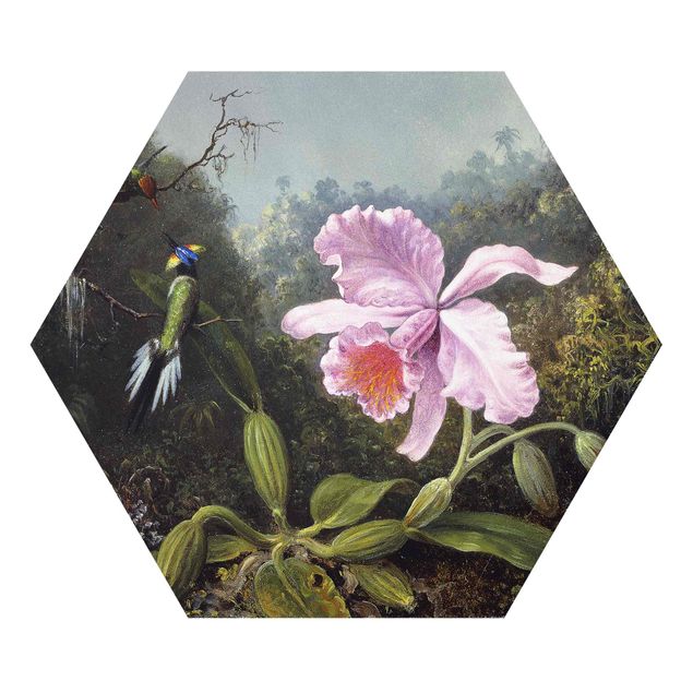Esagono in forex - Martin Johnson Heade - Natura morta con orchidea e coppia di colibrì
