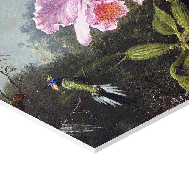 Esagono in forex - Martin Johnson Heade - Natura morta con orchidea e coppia di colibrì
