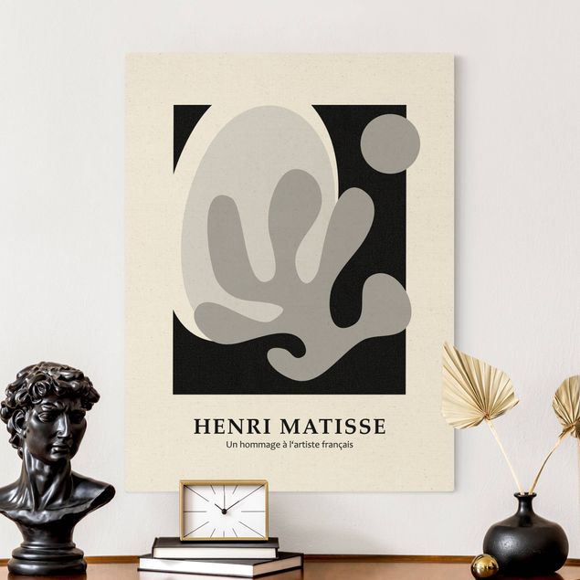 Tele bianco e nero Omaggio a Matisse - Equilibrio