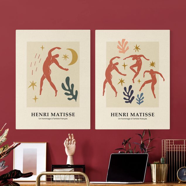 Quadri moderni per soggiorno Omaggio a Matisse - Danze