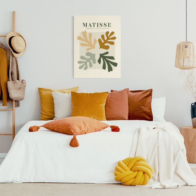 Quadri moderni per soggiorno Interpretazione Matisse - Foglie