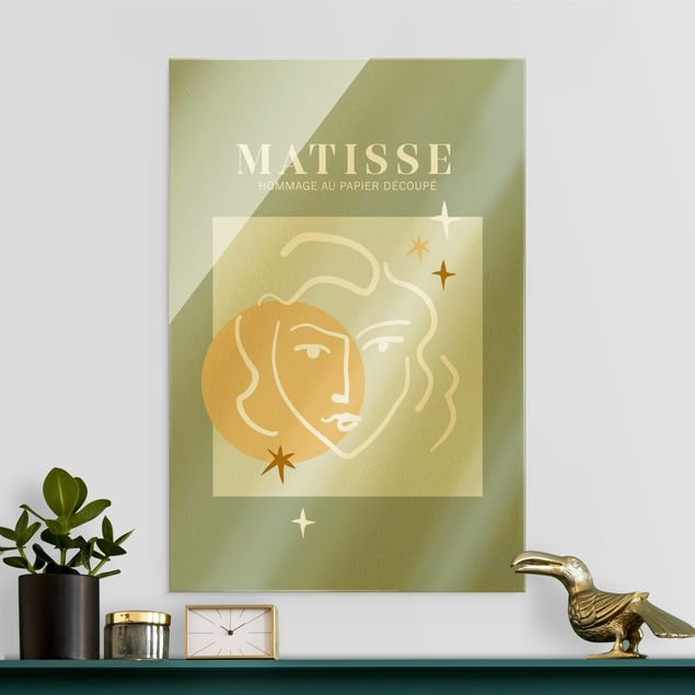 Quadri astratti Interpretazione di Matisse - Volto e stelle
