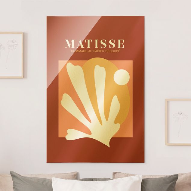 quadro astratto moderno Interpretazione Matisse - Combinazione rossa