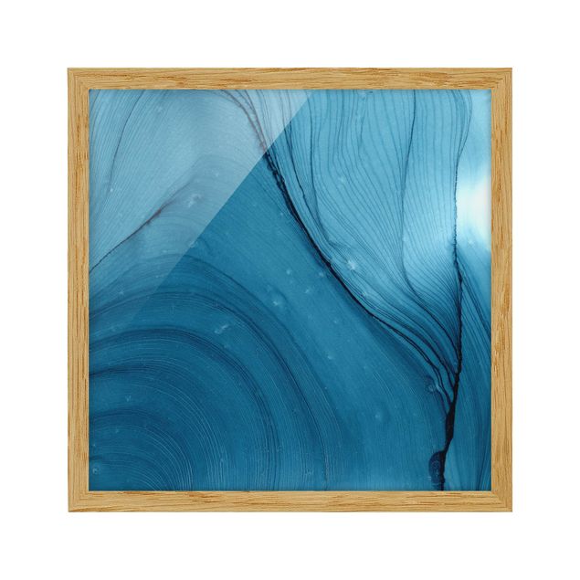 Poster con cornice - Mélange blu