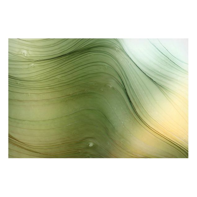 Lavagna magnetica per ufficio Mélange di verde con giallo miele