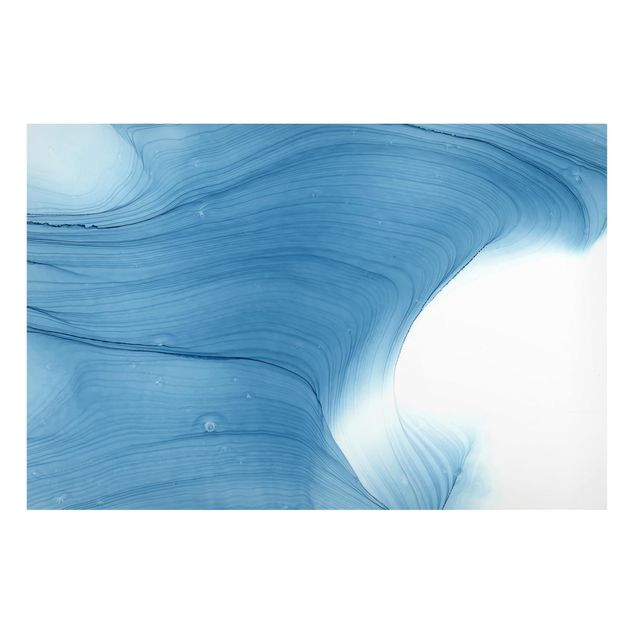 Lavagna magnetica per ufficio Mélange in blu chiaro