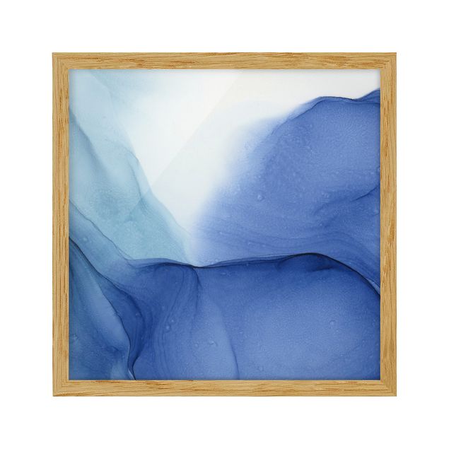 Poster con cornice - Mélange di inchiostro blu
