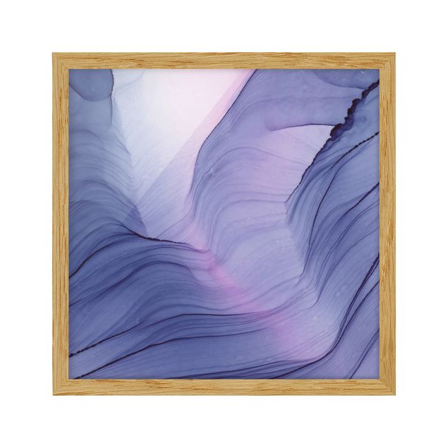 Poster con cornice - Mélange violetto