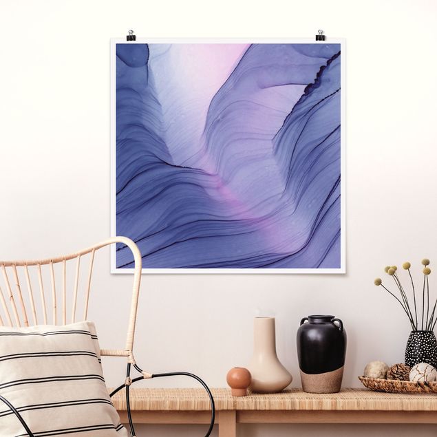 quadro astratto moderno Mélange violetto