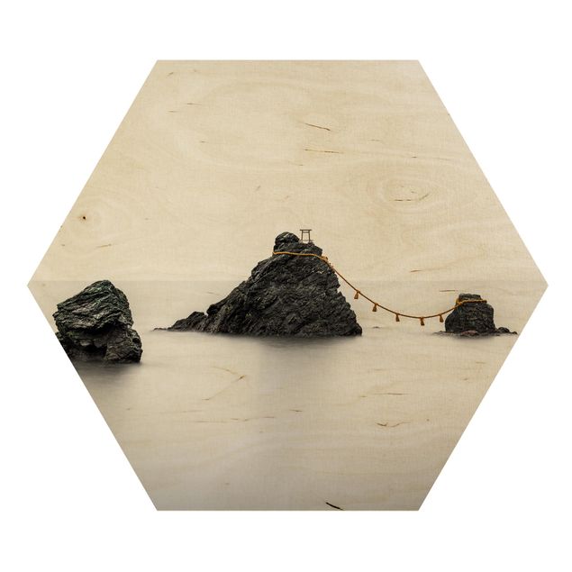 Esagono in legno - Meoto Iwa - Le rocce sposate