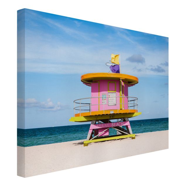 Quadri moderni per soggiorno Spiaggia di Miami