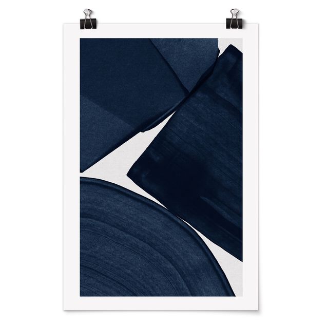 Poster - Pittura minimalista blu