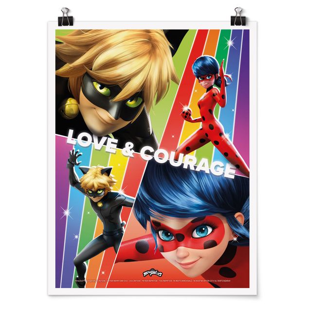 Poster - Miraculous Love & Courage - Formato verticale 3:4
