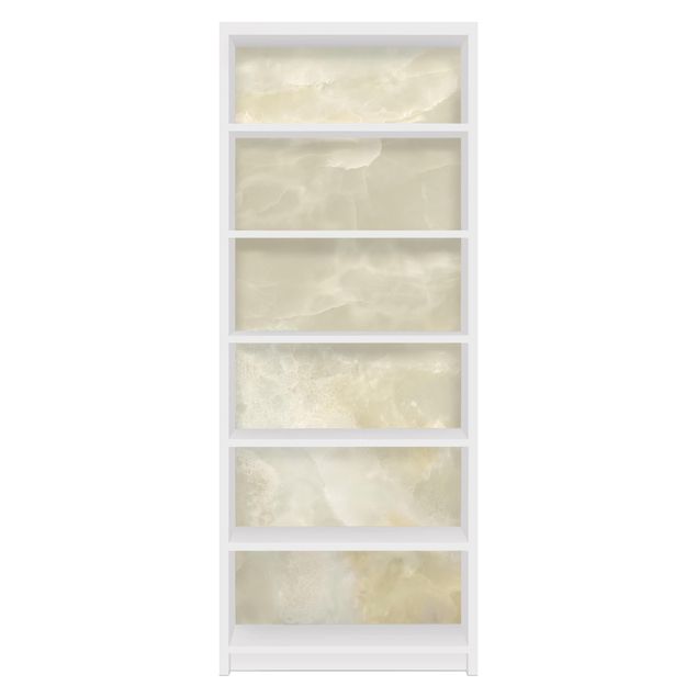 Carta adesiva per mobili IKEA Billy Libreria - Onyx Marble Cream