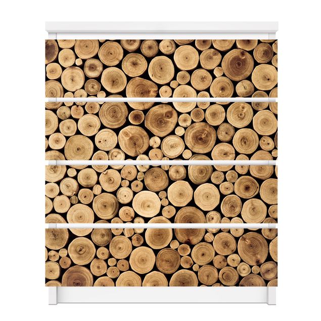 Carta adesiva per mobili IKEA - Malm Cassettiera 3xCassetti - Homey Firewood