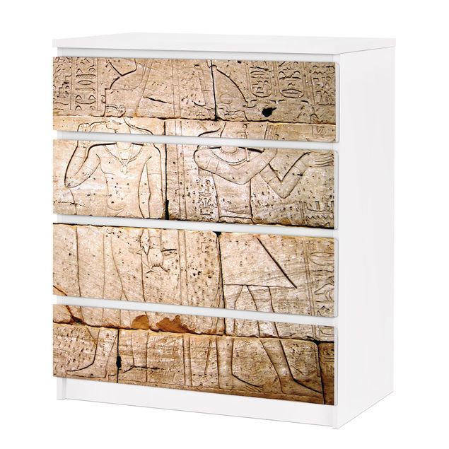 Carta adesiva per mobili IKEA - Malm Cassettiera 4xCassetti - Egypt Relief