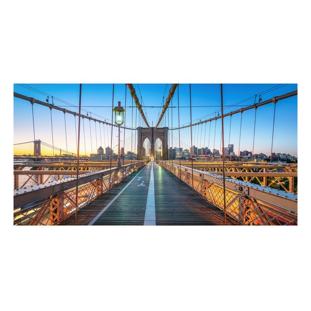 Stampa su Forex - Veduta mattutina dal ponte di Brooklyn - Formato orizzontale 2:1