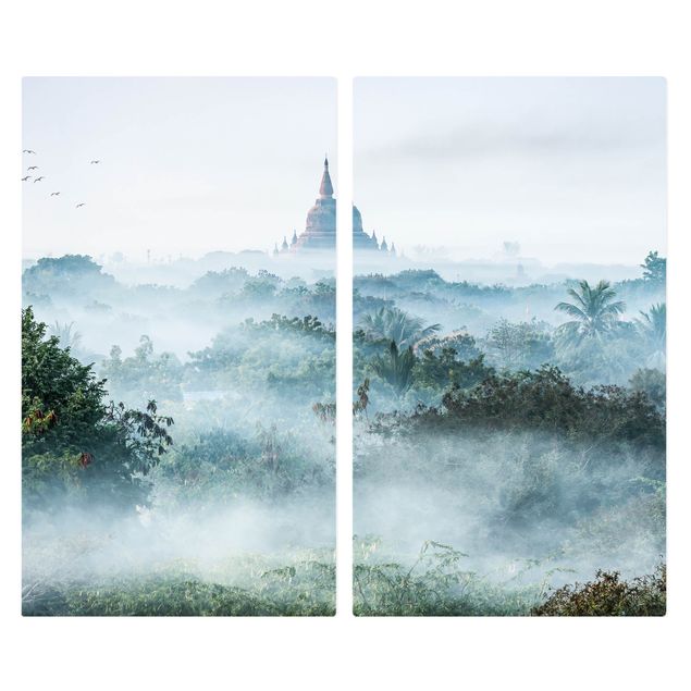 Coprifornelli - Nebbia mattutina sulla giungla di Bagan