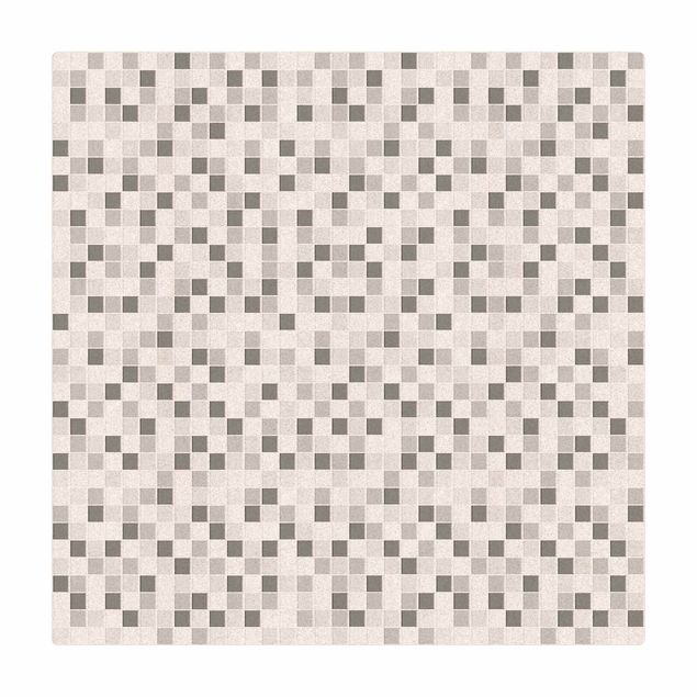 Tappetino di sughero - Mosaico di piastrelle set invernale - Quadrato 1:1