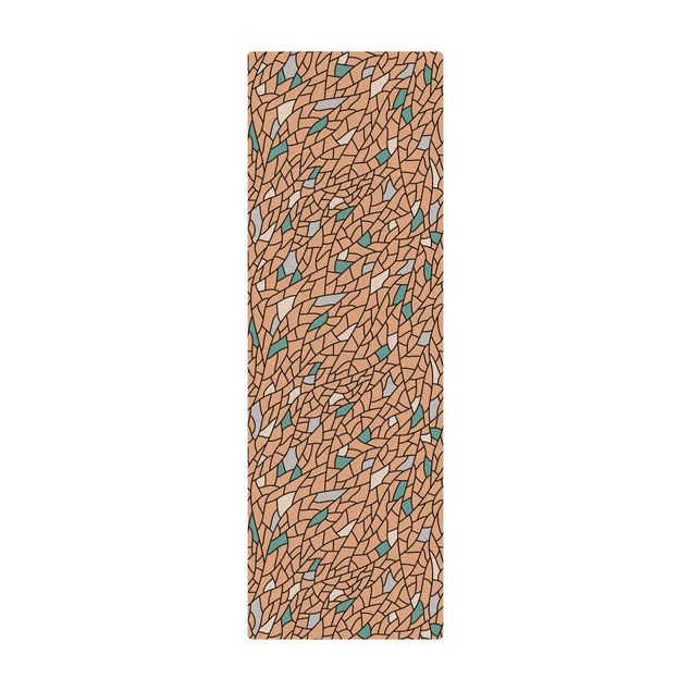 Tappetino di sughero - Mosaico di linee in pastello - Formato verticale 1:2