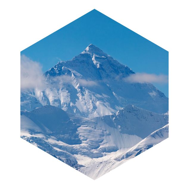 Carta da parati esagonale adesiva con disegni - Monte Everest