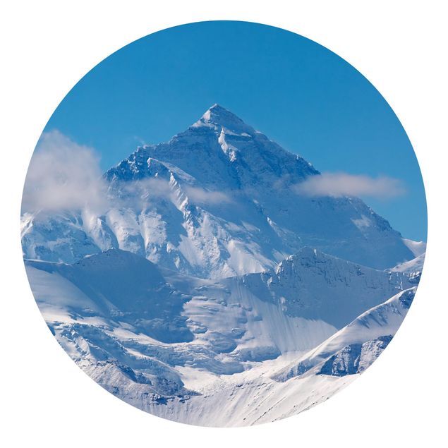 Carta da parati rotonda autoadesiva - Monte Everest